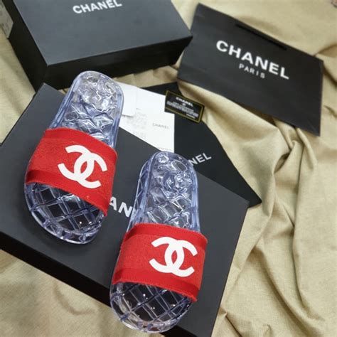 chanel slides cheap|Chanel fluffy slides.